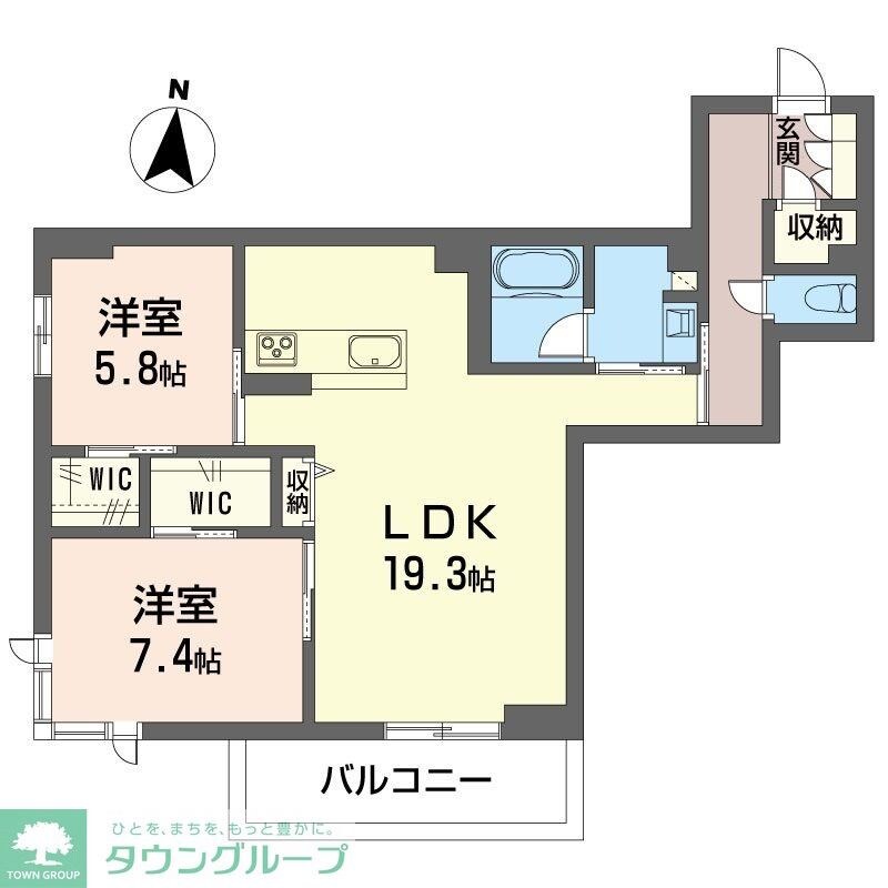 グランコートの物件間取画像