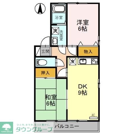 ヴァレンサ氷川B棟の物件間取画像