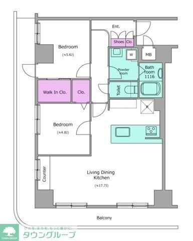 ビエラコート南浦和の物件間取画像