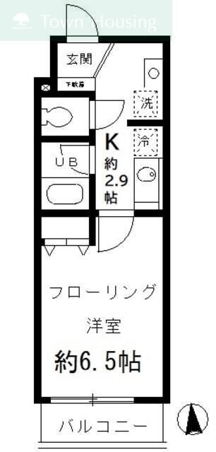 スクエア コートの物件間取画像
