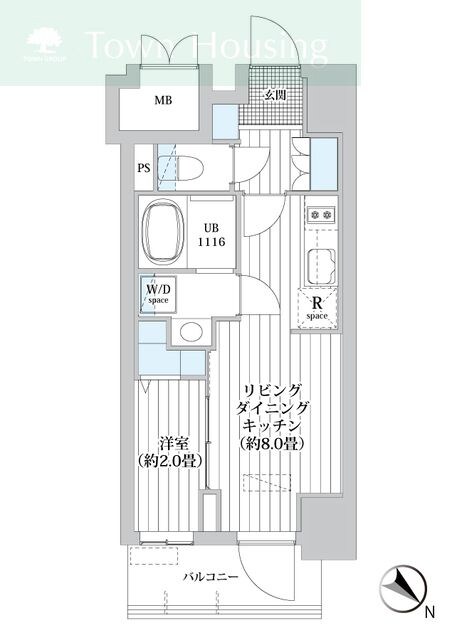 オーパスホームズ南行徳の物件間取画像