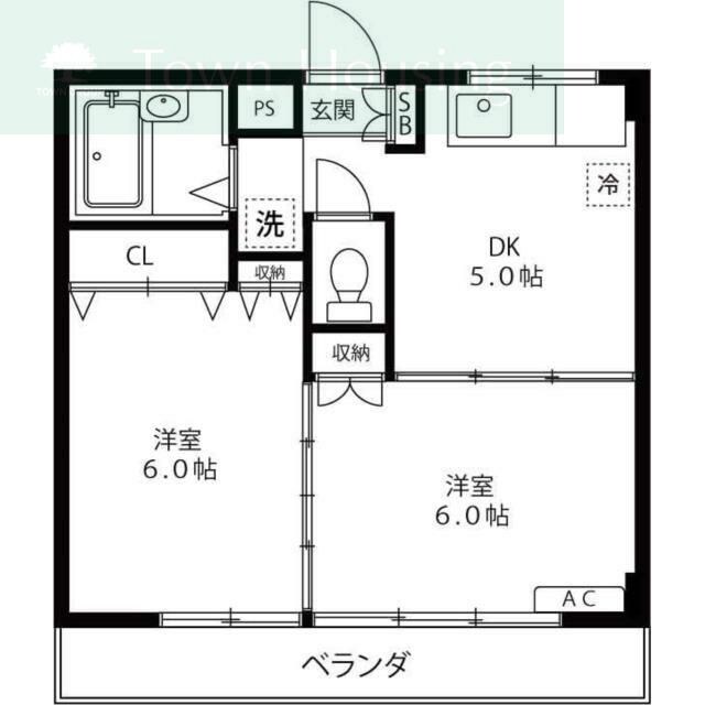 クレメゾン西船の物件間取画像