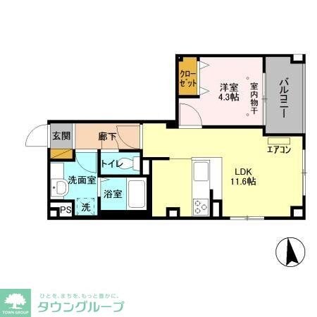コンフォーティアの物件間取画像