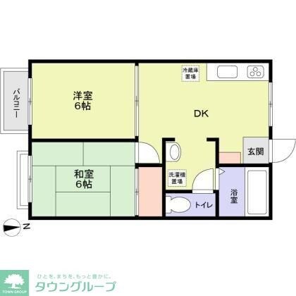 ビラ・ネプチューンA棟の物件間取画像