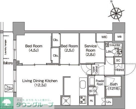 コンフォリア東葛西の物件間取画像
