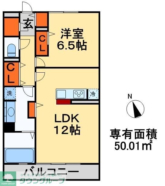 プレジャーの物件間取画像
