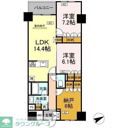 サンジョイアゼロの物件間取画像