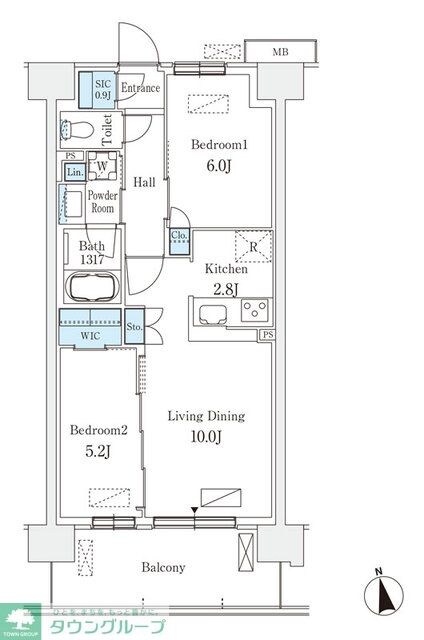 スカイグランデ津田沼の物件間取画像