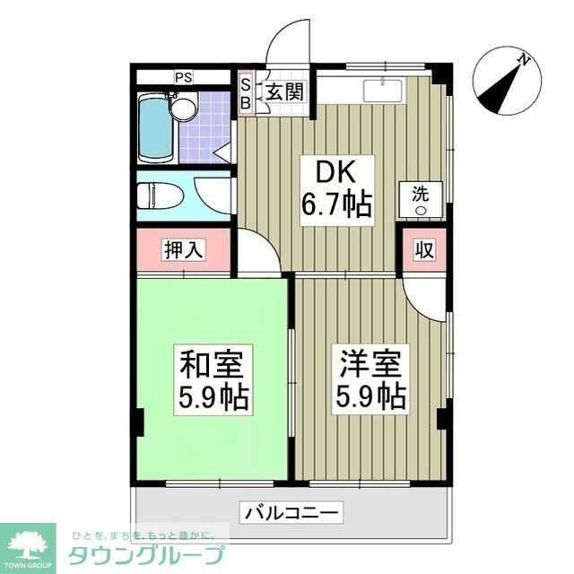 コーシュン・ビレッジの物件間取画像