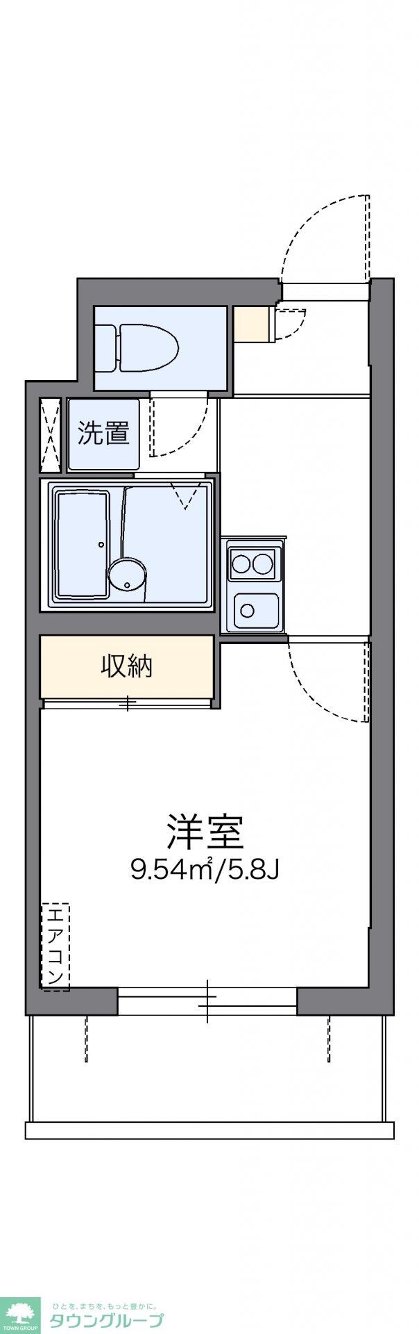 レオパレスアザレアの物件間取画像