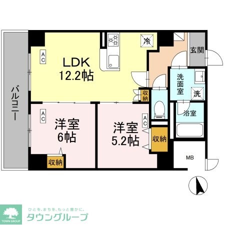 カスタリア西船橋IIの物件間取画像