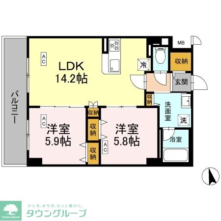 カスタリア西船橋IIの物件間取画像