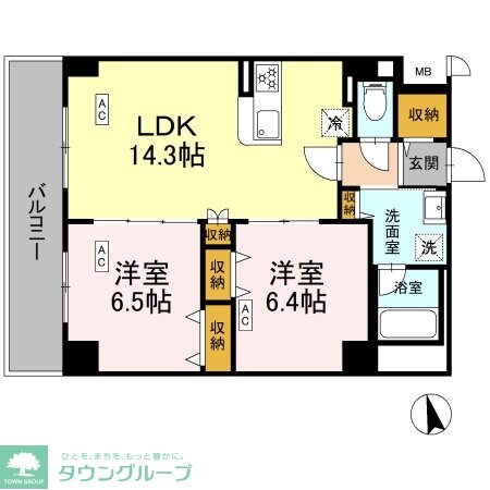 カスタリア西船橋IIの物件間取画像