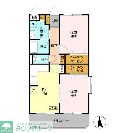 グレースコート法典の物件間取画像