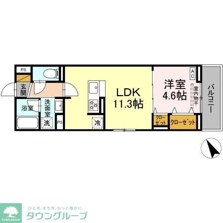 ディーラヴェニューの物件間取画像