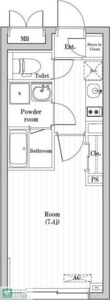 コンポジット渋谷本町の物件間取画像