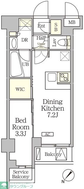 アジールコート池尻大橋の物件間取画像