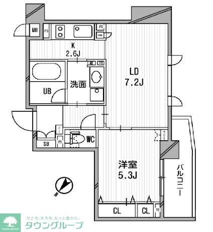 クリオ渋谷ラモードの物件間取画像