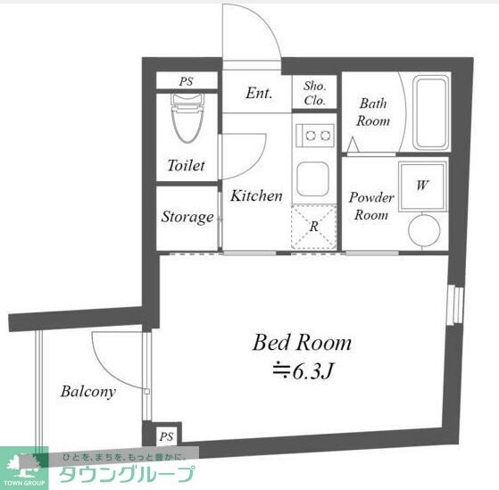 グランデュオ八幡山の物件間取画像