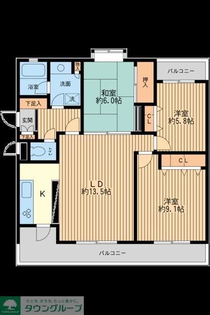 フェニックスコート二子玉川の物件間取画像