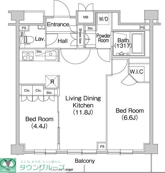 コンフォリア駒場の物件間取画像