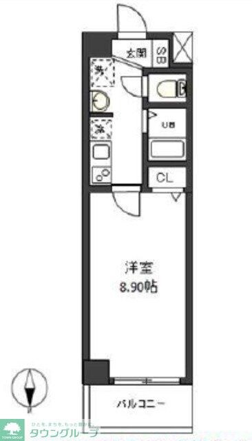 コンフィアンサ等々力の物件間取画像