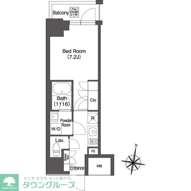 ミリアレジデンス広尾の物件間取画像