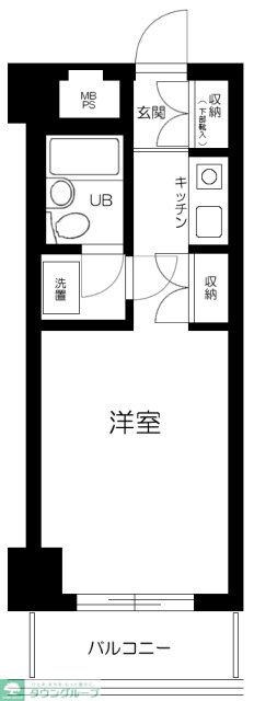 ライオンズマンション新宿東公園の物件間取画像