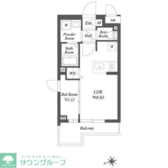 ブランシエスタ用賀の物件間取画像