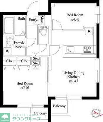 グランパセオ駒沢大学の物件間取画像