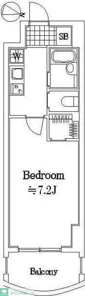 スカイコート渋谷初台の物件間取画像