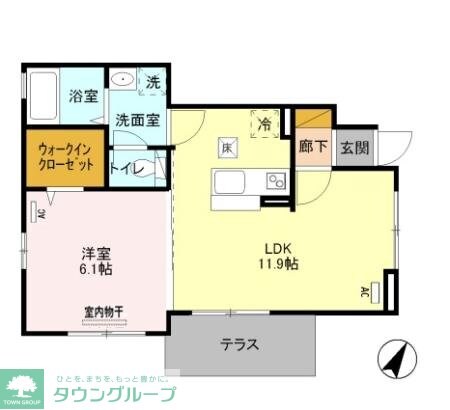 ウィット太子堂の物件間取画像