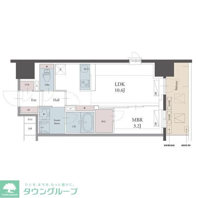 ラグゼナ用賀の物件間取画像