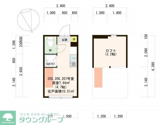 ハーモニーテラス高円寺南IVの物件間取画像