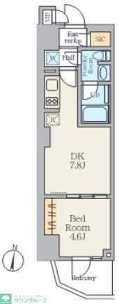 Alivis笹塚の物件間取画像