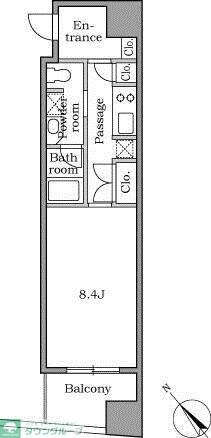 レジディア恵比寿IIの物件間取画像