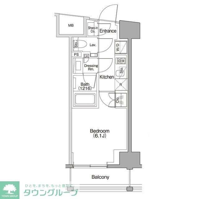 ザ・パークハビオSOHO代々木公園の物件間取画像