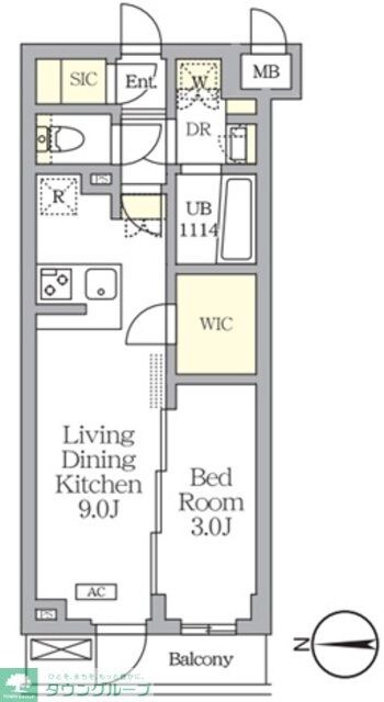アジールコート都立大学の物件間取画像