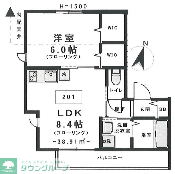 ジェミニ サウスの物件間取画像