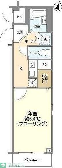 サンテミリオン中野富士見町駅前の物件間取画像
