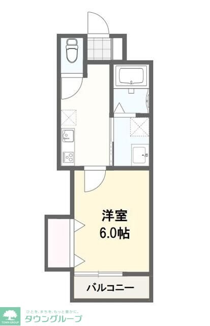 City Flat 一ノ割の物件間取画像