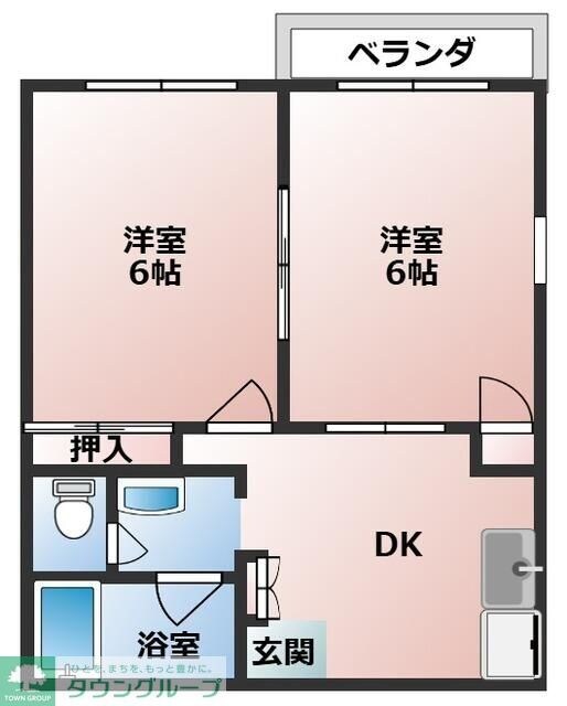 シオン花咲の物件間取画像