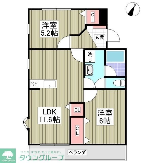 ジュネシオン・サカエの物件間取画像