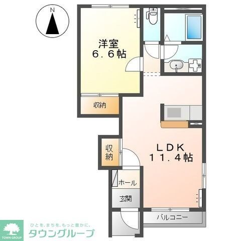 ビアンシェーヌの物件間取画像