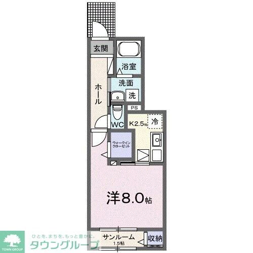 ラ・プロムナードIIIの物件間取画像