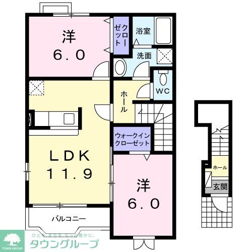 メゾントールHIROの物件間取画像