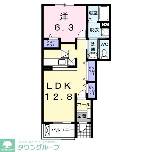 プリンスBの物件間取画像