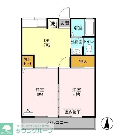シティハイムソシアの物件間取画像