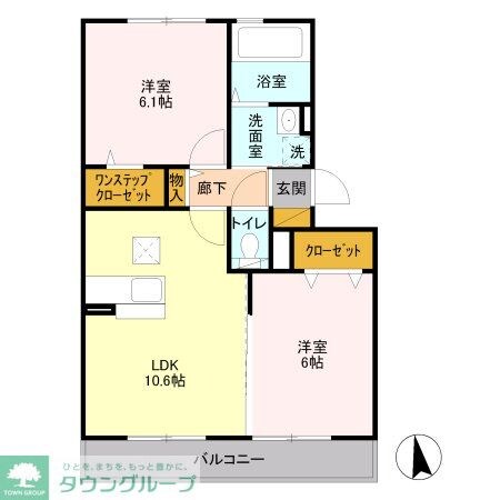 レイクガーデンの物件間取画像