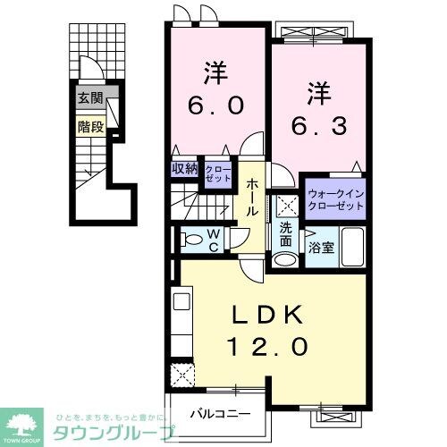 メゾンポワールIVの物件間取画像